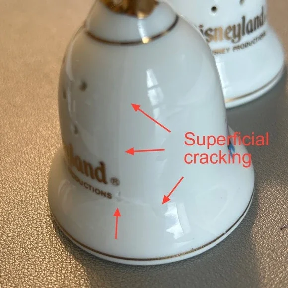 Vintage Disneyland Walt Disney Productions Bell Salt Pepper Shakers Castle Japan - Picture 8 of 9